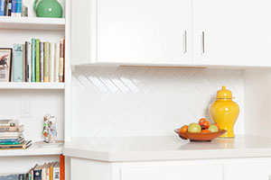 Fireclay Tile White and Bright Kitchen
