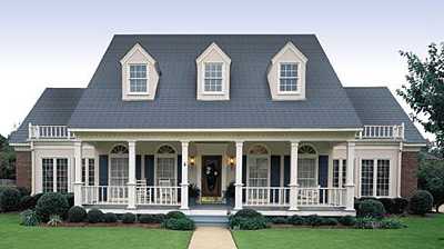 click to view plan HHF-3604, colonial home plan