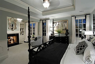 elegantly designed master suite