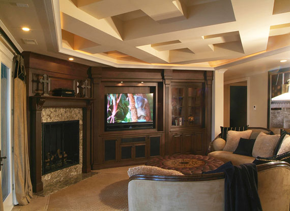 Mediterranean masterpiece with media room