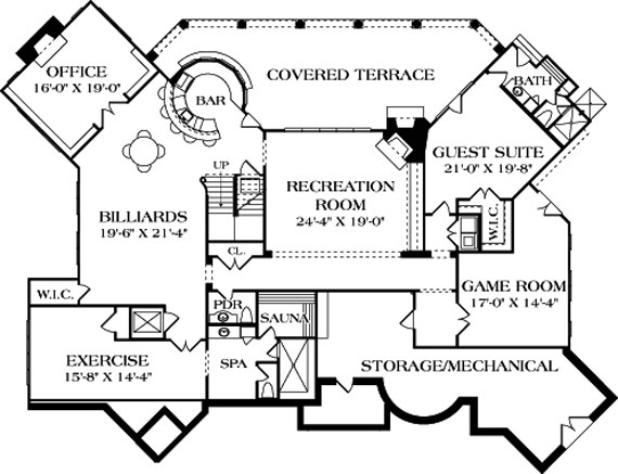 basement floor plan from Direct from the Designers™