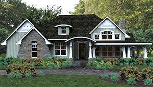 Craftsman cottage house plan