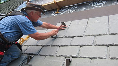 Tim Carter Installing DaVinci Roof