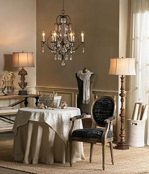 LAMPS PLUS Chateau Collection Mocha Bronze Chandelier