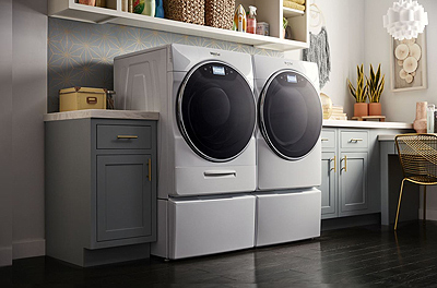 Whirlpool Smart Front Load Washer and Dryer