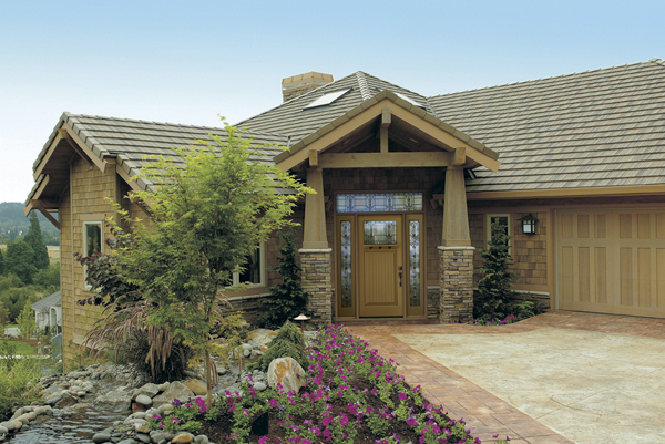 Front Entry Door HHF-4617 4617 House Plan Entry