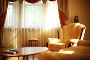 Windows, blinds, shutters and drapes