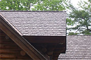 Authentic-Looking Polymer Cedar Shakes on a Cabin