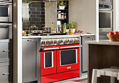 KitchenAid 48" Smart Commercial-Style Gas Range with Griddle