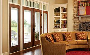 Therma-Tru Fiber-Classic Oak French/Hinged Patio Door