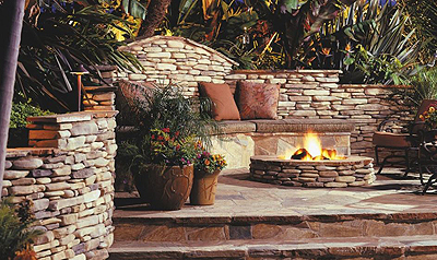 Eldorado Stone Kittredge Gas Burning Fire Pit