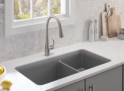 Kohler Cairn Neoroc Double-Bowl Kitchen Sink