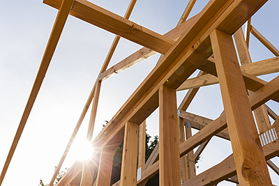 a builder inspecting a new home. 