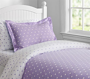 Pottery Barn Kids Organic Heart Duvet Cover