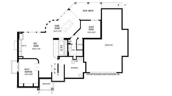 optional basement floor plan