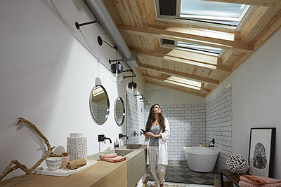 VELUX Solar Powered Fresh Air Skylight Interior