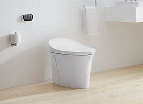 Kohler Veil Intelligent skirted one-piece elongated dual-flush toilet