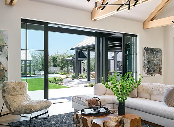 Pella Reserve - Contemporary Wood Multi-Slide Patio Door