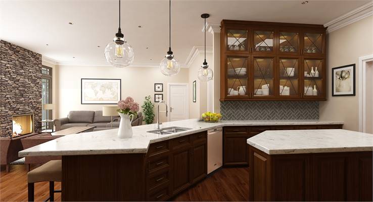 House Plan 9898: Country Craftsman Kitchen