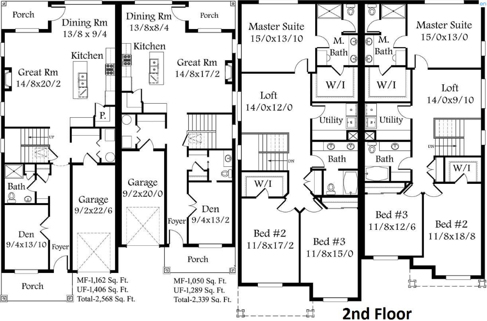25 X 40 House Plan Duplex