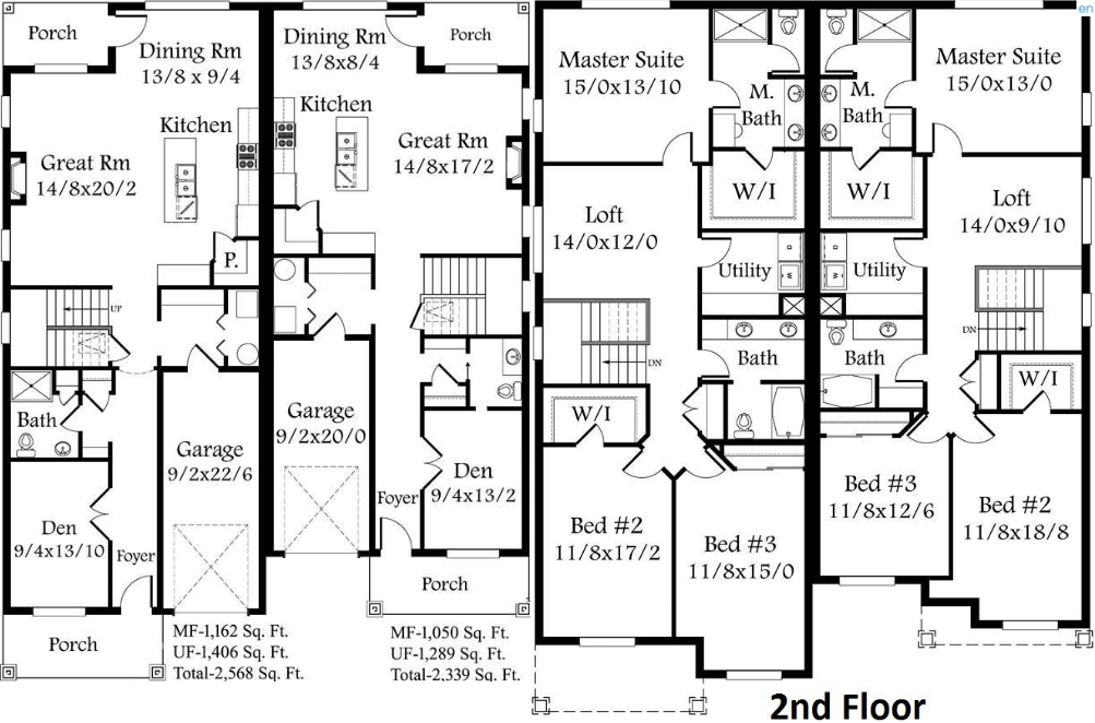 House Plan 4387: Duplex House Plans