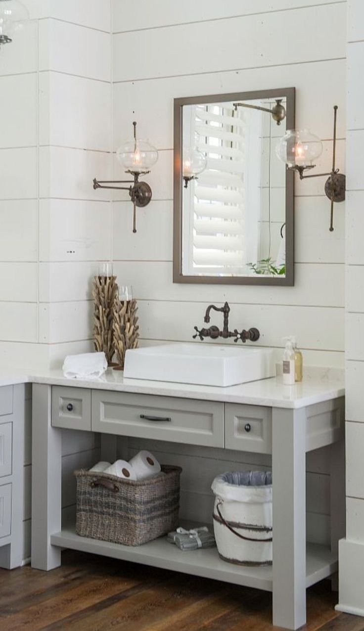 Shiplap Bathroom Accents
