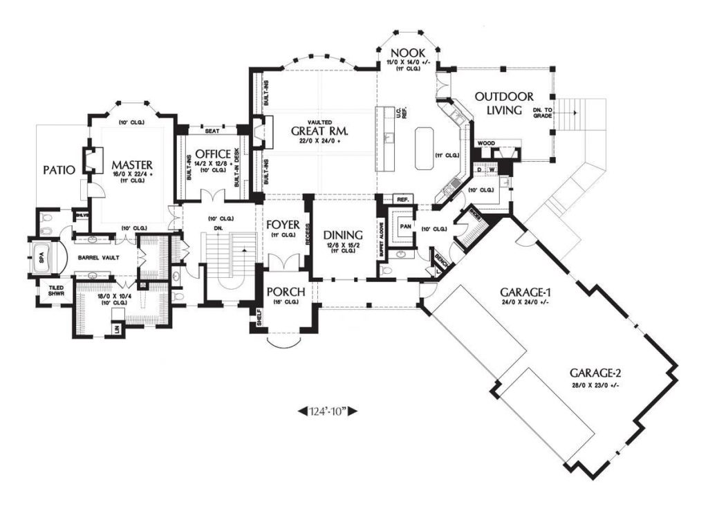 Spacious 4 Car Garage House Plans That Wow Dfd House Plans