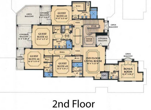 2nd floor master suite floor plans