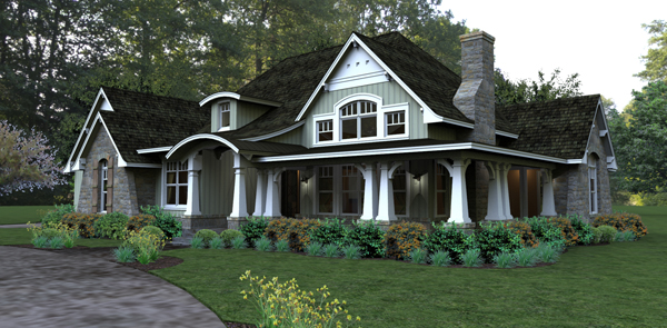 One Story House Plans with Porch