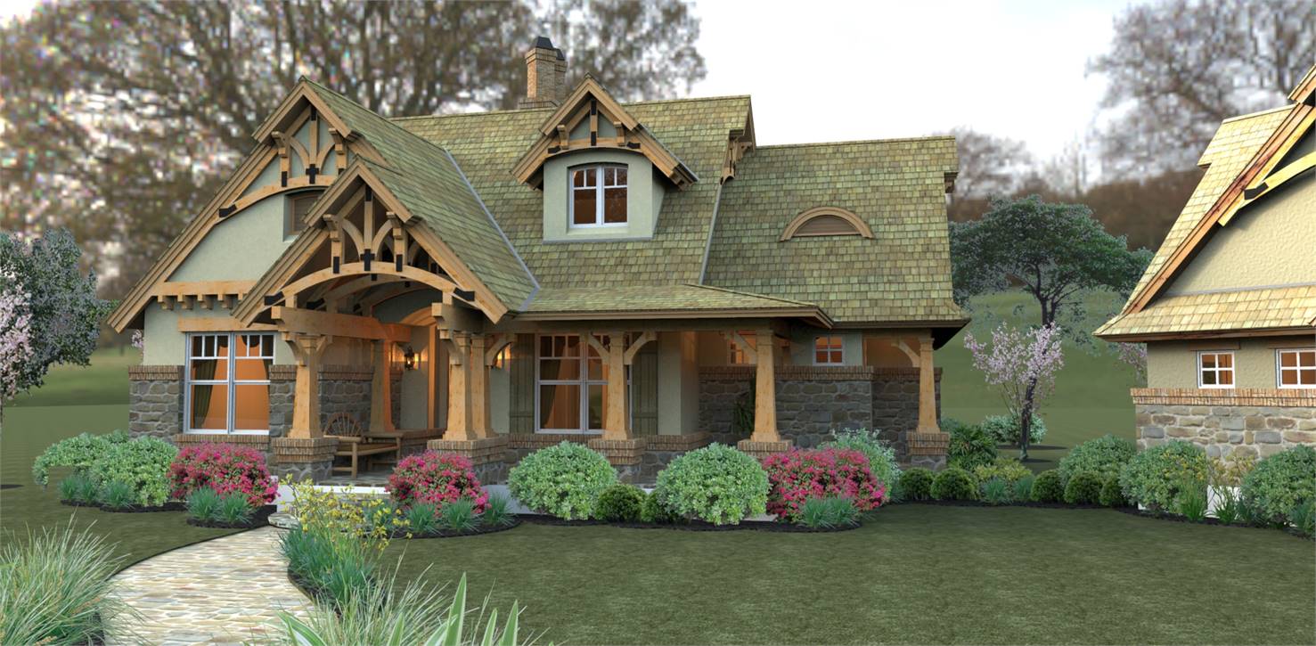 A cute cottage with storybook style
