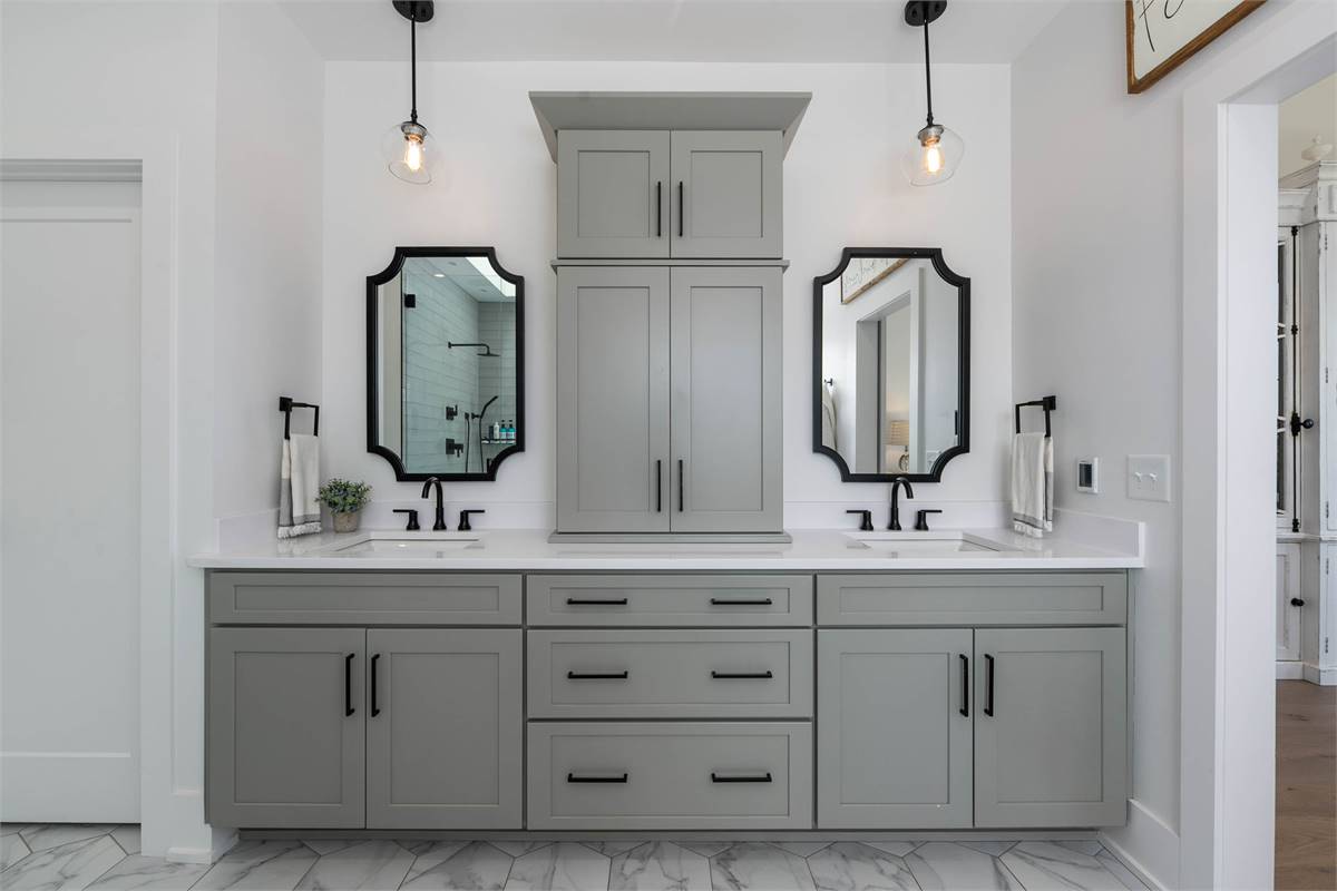 A beautiful double vanity.