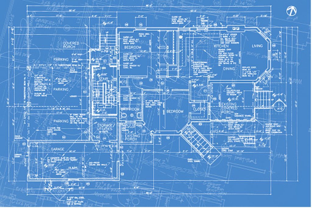 a cyanotype blueprint