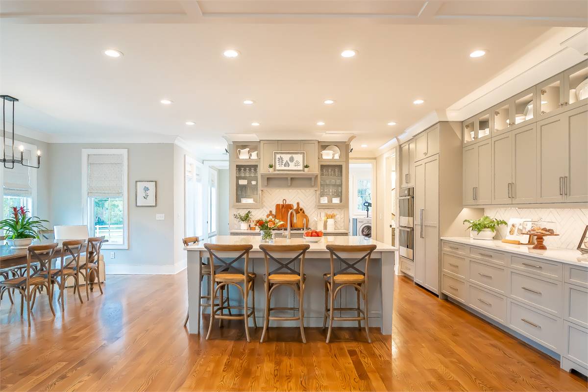 a gorgeous kitchen with tons of space to simplify holiday hosting