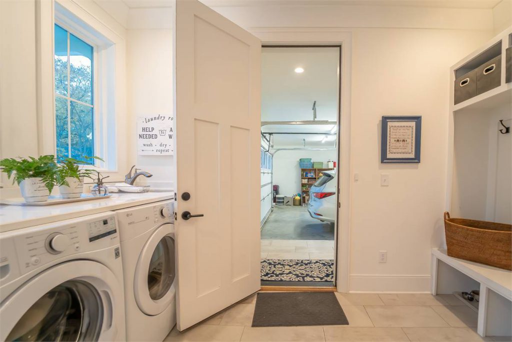 a beautiful laundry/mudroom