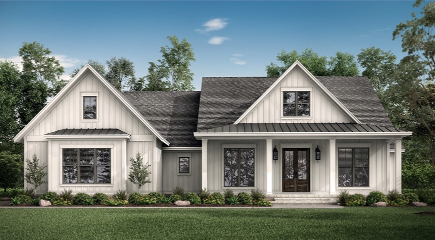 one of our most popular modern farmhouse plans