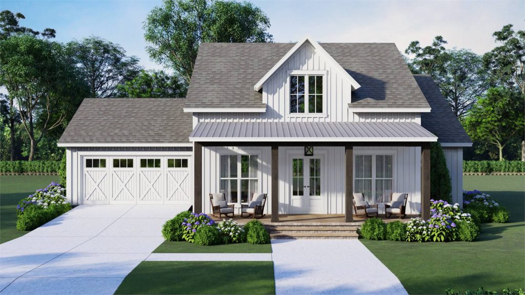 a popular small cottage house plan that would make a great design for first-time home builders