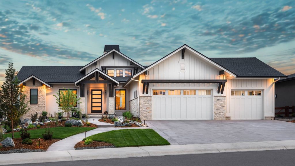 a crafty home for a slope that allows you to expand into the basement in the future, if you want