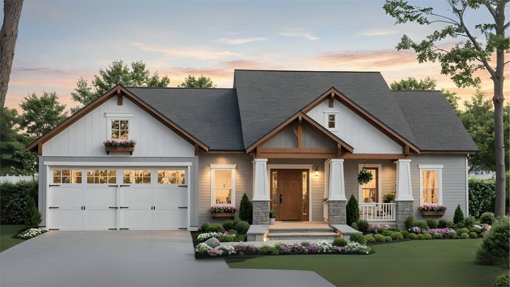 a cozy Craftsman family home perfect for first-time home builders