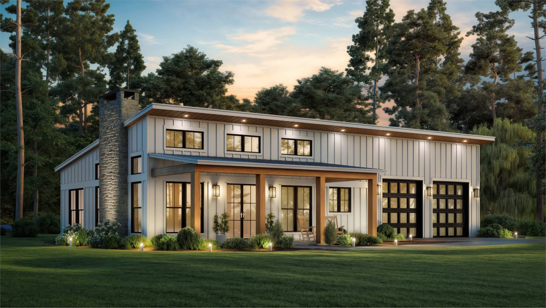 one of the greatest tips for first-time home builders is to choose a simply shaped home that's easy and affordable to construct, like this contemporary barndo