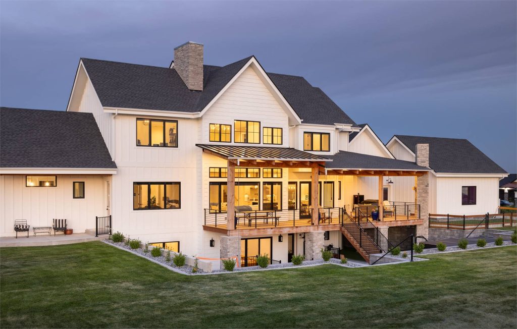 luxurious outdoor living above and below ground level