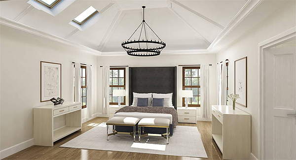 The Sunny Master Suite in a Beautiful Traditional Home