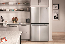 A Unique Four-Door Fridge That Offers a New Way to Stay Organized
