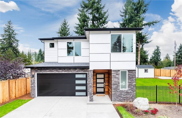 An Affordable Two-Story Modern Home with Open Concept Living and Four Bedrooms