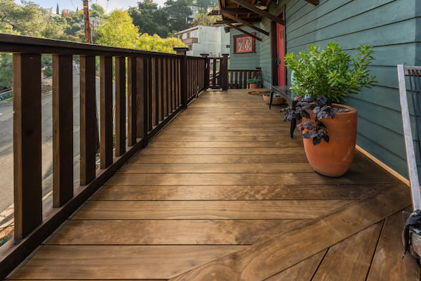 A Gorgeous Deck Made of Wood with a Lovely Natural Woodgrain