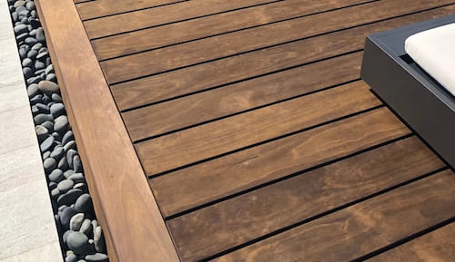 A Pool Deck with a Rich Color and Clear Grade