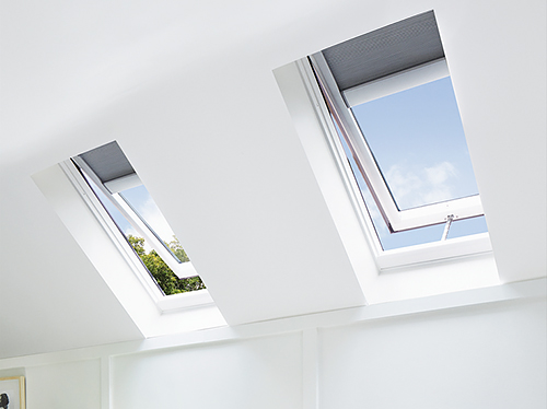Solar-Powered Skylights Open to Naturally Air Out a Room