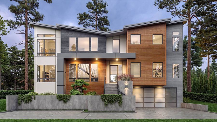 A Three-Level Luxury Contemporary Home with a Roof Deck