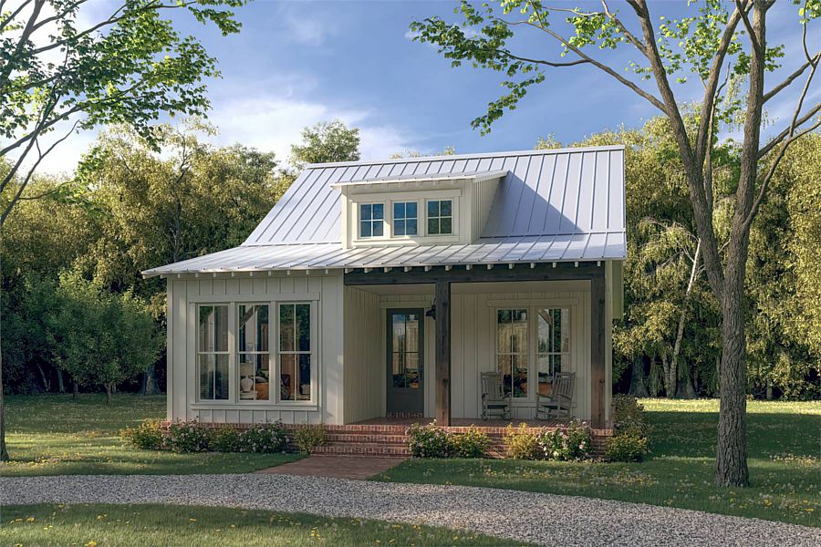 A Cute Country Bungalow with Three Bedrooms and Open Living on One Level