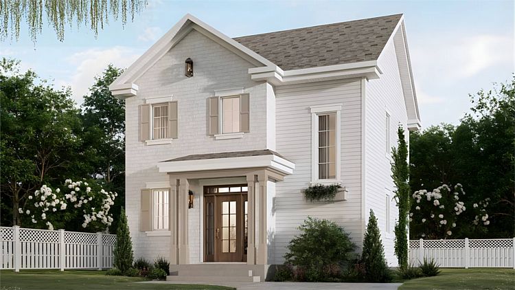 A Cute Traditional Cottage with Open Living on the Main Floor and 3 Bedrooms Upstairs