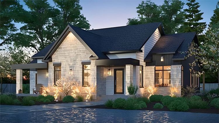 A Chic Multigenerational Ranch with 2 Bedrooms in the Main House Plus a 1-Bedroom Apartment